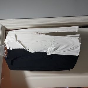 Venus black and white top